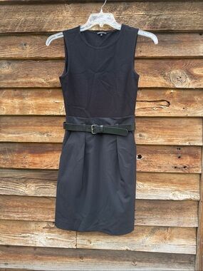 Theory wool belted mini dress